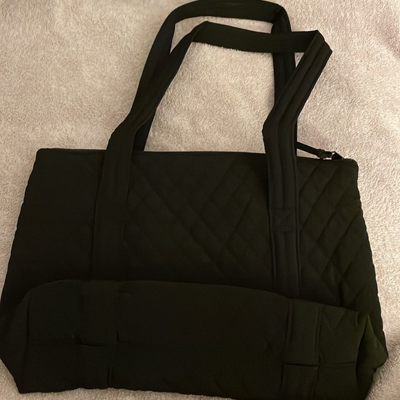 Vera Bradley Basics Little Tote in Microfiber Black NWT - Picture 5 of 9